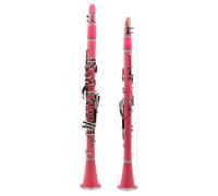 Strumento Clarinetto Professionale Clarinetto In Sib A Colori 17 Tasti 6 Anelli Pratica Di Gioco Del Clarinetto Per Amanti Della Musica/principianti(Pink)