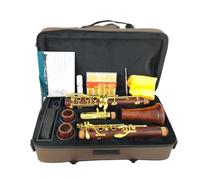 Strumento Clarinetto Professionale Clarinetto Professionale In Legno Rosso Palissandro Chiavi In Sib Placcate Oro Clarinetto Sib Principiante