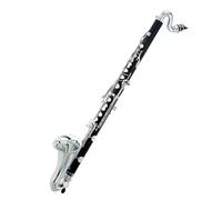 Strumento Clarinetto Professionale Le Chiavi Piatte In Metallo Nichelato Del Clarinetto Basso Sono In Bachelite Resistente All'usura Con Aste Di Supporto
