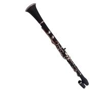 Strumento Clarinetto Professionale Strumento per Esame di Grado Clarinetto Piatto in Bachelite Tubo Nero, per Principianti Adulti Prestazioni Professionali