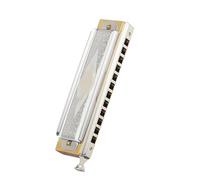 Strumento classico per armonica cromatica a 12 fori con pettine in legno a passo standard