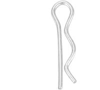 Strumento Compatibile con Coppiglia, 10 pz/20 pz/30 pz Fermagli per coppiglia in Ferro zincato Tipo R Fermagli a Molla Perni di Fissaggio zincati 1,6/1,8/2/2,5 mm (1,6 * 28 mm (30 pz))