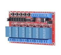 Strumento compatibile con modulo relè a 6 canali, interruttore di attivazione di livello alto e basso, 5 V, 12 V, 24 V, cablaggio semplice, compatibile con tensione e ricarica.