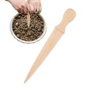 Strumento da giardino Dibber, strumento da giardinaggio Dibbler,Digger a foro per piante portatile in legno - Fioriera ergonomica efficiente per bulbo per la cura del prato per la semina, traspl