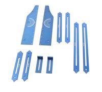 Strumento del modello di battistra scale Jig Alluminio Lunghezza Lunghezza Misurazione di misurazione con custodia per progetti di layout