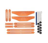 Strumento del Modello di Battistra Scale Jig Alluminio Misurazione Installatore di Scorrimento Regolabile Strumento con Custodia per Progetti di Layout Carpenters Edilizi Operai