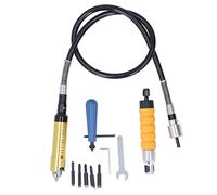 Strumento dell'albero flessibile - 5 teste di cutter, attacco di incisione ergonomica per trapano elettrico, tempo - intaglio salvatore e versatile in aree dure - per raggiungere
