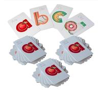 Strumento dell'alfabeto prescolare, per imparare i suoni delle lettere, 2 volte più velocemente, 26 schede vocabolario ABC incorporate, pittogramma mnemonico, schede flash per bambini di 3-5 anni (1