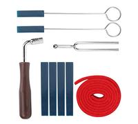 Strumento di Accordatura per Pianoforte, Kit per Accordatura Professionale per Pianoforte, Chiave per Silenziatori Leva a Forcella Kit di Strisce per Temperamento in Feltro Accessori di Riparazione