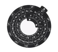 Strumento di Accordo Musicale, Accordi Progressione Wheel Staff Learning Circle of Fifths Wheel for Piano Guitar Violin Bass con Rotazione Stabile per Costruzione in Lega di