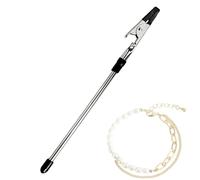 Strumento di aiuto per il braccialetto, pinza coccodrillo di aiuto al braccialetto, aiuto bracciale in metallo fai da te - Nota Clip Alligator Dent Design Bracciale Gioielli Strumento di assistenza
