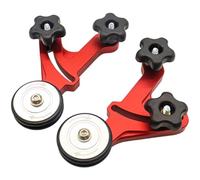 Strumento di alimentazione a pressione a rullo per la lavorazione del legno, alimentatore a doppio rullo regolabile in altezza per seghe da banco, seghe a nastro e tavoli da fresatrice