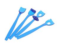 Strumento di Allenamento Orale Blu, 4 Pezzi per Ragazzo Ragazza in PP | Set di Cucchiai, Forme Multiple, per Pratica Articolatoria, Casa e Terapia del Linguaggio