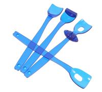Strumento di Allenamento Orale Set da 4 Pezzi per Ragazzo Ragazza Blu | Pp, Forme a Cucchiaio, Esercizi Motori Orali, Riabilitazione Muscolare, per Terapia del Linguaggio