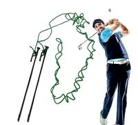 Strumento di allineamento delle palline da golf, bastone di allineamento con corda, indicatore di direzione 'estrattore del cavo, per migliorare le prestazioni sportive dei golfisti