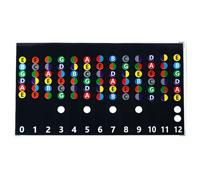 Strumento di apprendimento della chitarra, adatto per tastiera a 6 corde, adesivo con codice colore, decalcomania per principianti