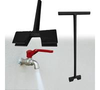 Strumento di arresto dell'acqua industriale resistente, 80 cm, chiave multifunzionale per valvole principali e idrauliche a marciapiede settica, strumento di riparazione per ruote con valvola manuale