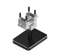 Strumento di bloccaggio professionale da tavolo con telaio in alluminio e piattaforma in metallo a prova di vibrazioni per componenti delicati Morsa per hobby in miniatura precisa