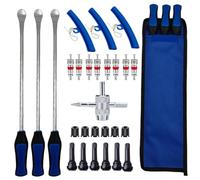 Strumento di cambio pneumatico, cucchiai per pneumatici per moto, strumento di rimozione dei pneumatici per pneumatici lunghi per cambio pneumatici moto, kit di strumenti a per cambio pneumatico