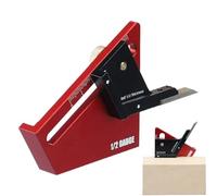 Strumento di centraggio | Marcatore Centrale,Punta compatta per spessori < 58 mm in lega di alluminio - Righello di tracciamento per falegnameria, saldatura e collegamento Tubazioni