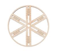 Strumento di centro portatile Wick, Wooden Candle Centering Device, Perfect Wick Placement, Multiwick Stabilizer Holder, Round Flat Wick Holder for Candle Making and Projects