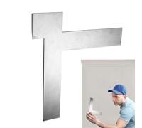 Strumento di compensazione dei bordi della parete, in acciaio, per pareti e angoli, strumento manuale con funzione di raschiatura per cartongesso e lavori di ristrutturazione