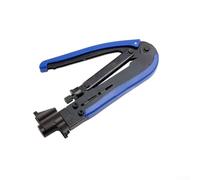 Strumento di compressione per cavi coassiali per RG6 RG11 RG59 con funzionamento facile e supporto testa girevole per connettori stile F