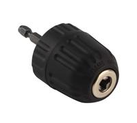 Strumento di conversione mandrino autoserrante da 0,8-10 mm Adattatore 3/8"-24UNF con codolo esagonale Punta da trapano rapida senza chiave con codolo esagonale da 1/4 di pollice
