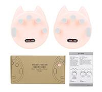 Strumento di correzione della pressione delle dita del pianoforte in silicone per esercitare la presa delle mani, 2 pezzi