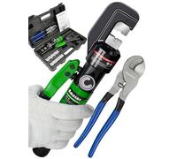 Strumento di crimpatura idraulico manuale da 4 mm² a 70 mm² per capicorda idraulico crimpatrice crimpatrice terminale capocorda con 9 paia di matrici (4 ~ 70 mm² strumento di crimpatura + taglio)