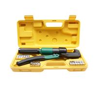 Strumento di crimpatura idraulico, tagliacavi professionale Pinza idraulica per capocorda con 8 paia di matrici, strumenti classici azionati a mano