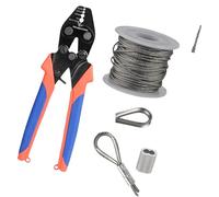 Strumento di crimpatura per cavi metallici, crimpatrice per cavi da pesca e anelli di crimpatura in alluminio, pinze fino a 2,2 mm