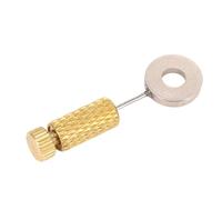 Strumento di cucitura a mano fissa per cucitura artigianale in pelle per sutura in pelle per cuoio (Lungo 6-12 mm (fondo in oro superiore argento))