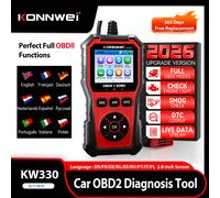 Strumento di Diagnosi Auto OBD2 KONNWEI KW330 2026, Scanner Guasti, Test Batteria Motore, Ricerca DTC, Flusso Dati in Tempo Reale, Strumento di Ispezione OBD