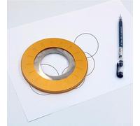 Strumento di disegno circolare regolabile, in acciaio inossidabile e lega di alluminio per compasso righello per scribing di precisione, creatore di modelli circolari in metallo portatile (blu)