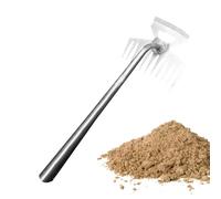 Strumento di diserbo della radice | Estrattore di erbacce in acciaio al manganese con 11 denti - Efficace rimozione delle erbacce portatile con manico lungo, estrattore di erbe per scavo