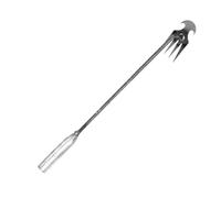 Strumento di diserbo portatile in acciaio inox, sarchiatore manuale con design a forchetta a forma di V, ideale per bonsai, fattoria, giardino, rimozione delle erbacce senza danneggiare le piante (M)