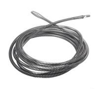 Strumento di dragaggio a molla per trapani elettrici, lunghezza 5 metri, con filo di acciaio al manganese, efficace per pulire lavandini, fognature e tubi di scarico a pavimento (5 metri)