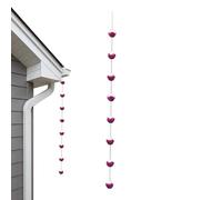Strumento di drenaggio per la raccolta 'acqua della grondaia resistente | Catena decorativa per raccogliere la pioggia per esterni, resistente, strumento di scarico per giardino, casa, capannoni