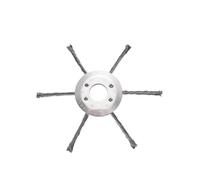 Strumento di falciatura del filo di acciaio 6/8 "Universal Weeding Brush Head Edging Parts Mower Tool Head Mower Potatura Falciatrice in acciaio, Strumento di rimozione della testa di acciaio