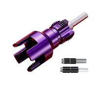 Strumento di filettatura a doppia estremità per tubi dell'acqua per 4 punti e 6 punti per tubi in plastica PVC, struttura in acciaio legato per uso a lungo termine (G)