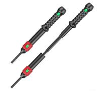 Strumento di filettatura per elettricisti, cavo rotante a 360 ° con testa regolabile, asta in plastica solida da 25,6 pollici per parete nascosta Wi