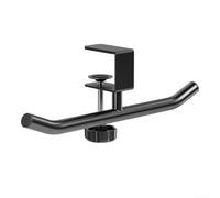 Strumento di gestione dello spazio per scrivanie con gancio scorrevole regolabile per zaini e accessori in scuole, uffici, biblioteche e sale studio (nero)