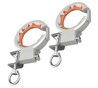 Strumento di guida del cavo del ponte industriale Rullo liscio largo 65 mm Morsetto regolabile a 330 gradi per il cablaggio della costruzione Puleggia di installazione del cavo forte