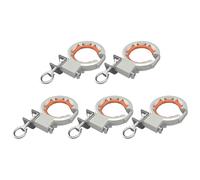 Strumento di guida per cavi per ponte industriale, rullo liscio largo 65 mm, morsetto regolabile a 330 gradi per cablaggio edile strumento di installazione di cablaggio