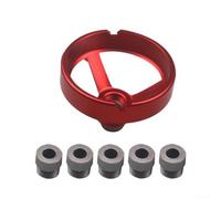Strumento di guida per trapano con giunto incernierato e sei boccole da trapano che vanno da 5 mm a 10 mm per attività riproducibili di posizione dei fori (rosso)