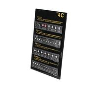 Strumento di identificazione acrilica per la classificazione della scheda di