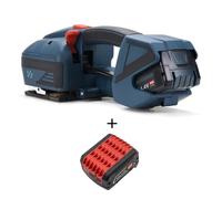 Strumento di imballaggio con display digitale a LED V2 for pressa elettrica completamente automatica for pressa for balle elettrica portatile for cintura in PET PP da 13-16 mm(Two batteries)