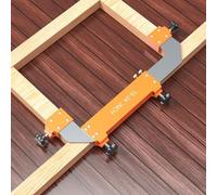Strumento di inquadratura regolabile da 40 a 61 cm per la lavorazione del legno, guida di layout in lega con angolo retto di 90 gradi, perni a parete e morsetto per pannello per Dryw
