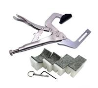 Strumento Di Inserimento Della Pressa Per Tasti Portatile Per Tastiera Con 4 Inserti A Raggio Set Di Riparazione Per La Fabbricazione Di Chitarre Leva Di Rilascio Supporto Per Il Manico(Machine)